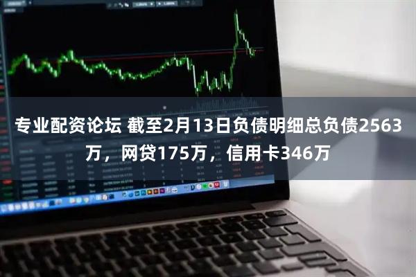 专业配资论坛 截至2月13日负债明细总负债2563万，网贷175万，信用卡346万